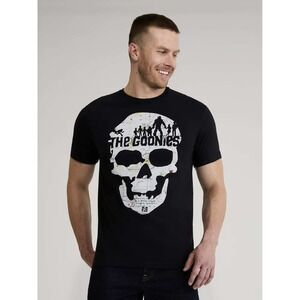 The Goonies Skull Map T Shirt Mens XXL Black Movie Graphic Tee NWT‎